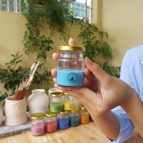 Men Gốm Xanh Da Trời