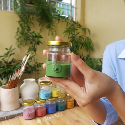 Men Gốm Xanh Lá Cây