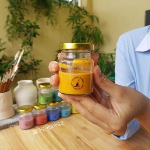 Men Gốm Màu Vàng Nghệ