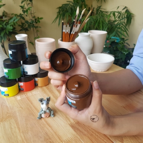 Màu Vẽ Gốm Không Nung Acrylic Mont Marte - Nâu