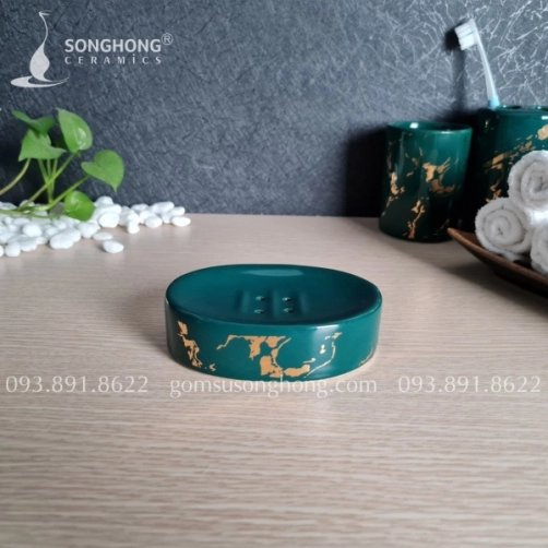 Khay Đựng Xà Bông - M2 Vân Vàng Kim