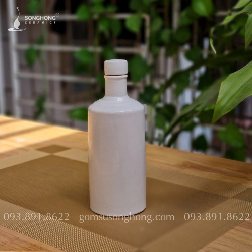 Chai Rượu Gốm 350ml Men Màu - M6