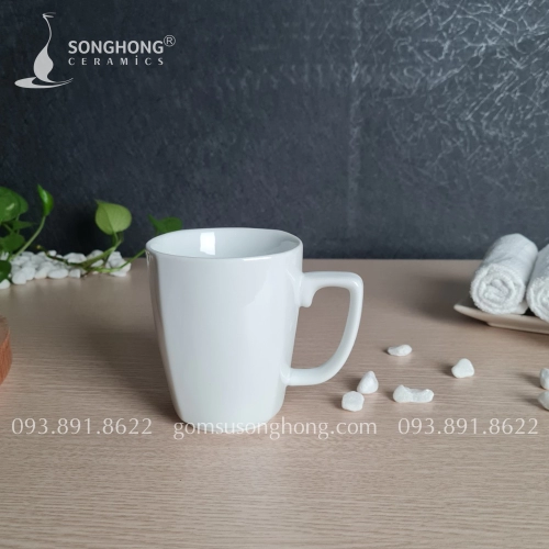 Cốc (Ca) Sứ Trắng 350ml - M4