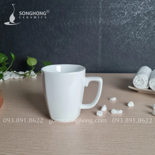 Cốc (Ca) Sứ Trắng 350ml - M4