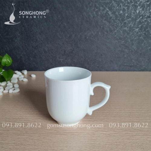 Cốc (Ca) Sứ Trắng 350ml - M3