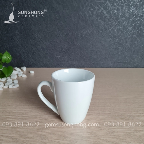 Cốc (Ca) Sứ Trắng 250ml - M9