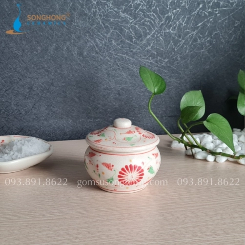 Hũ Gốm Đựng Muối Tắm - M5