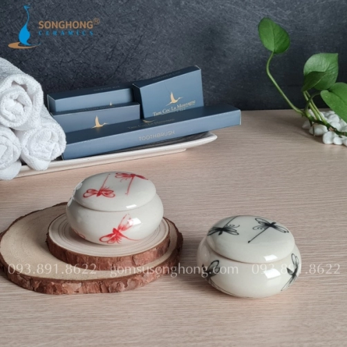 Hũ Gốm Đựng Muối Tắm - M8