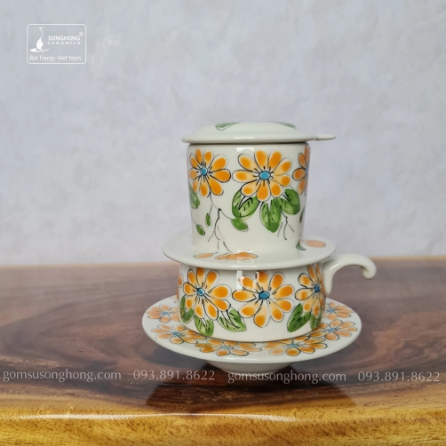 Tách Cafe Phin Gốm - Mẫu 1