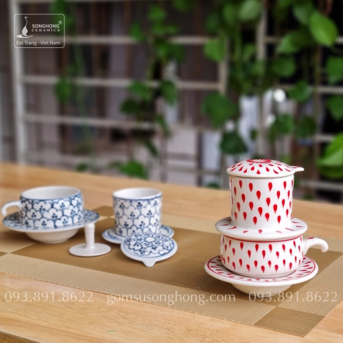 Tách Cafe Phin Gốm - Mẫu 22