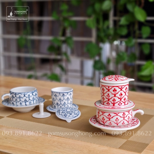 Tách Cafe Phin Gốm - Mẫu 21