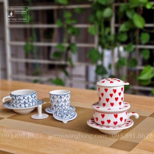 Tách Cafe Phin Gốm - Mẫu 12