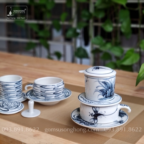 Tách Cafe Phin Gốm - Mẫu 6