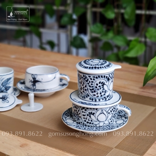 Tách Cafe Phin Gốm - Mẫu 4