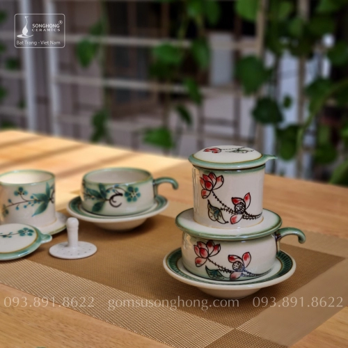 Tách Cafe Phin Gốm - Mẫu 23
