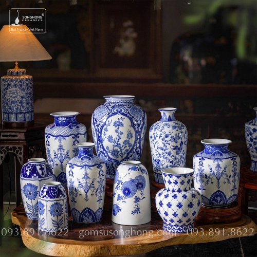 Bình Decor Phong Cách Indochine Tân Cổ Điển - Mẫu 14