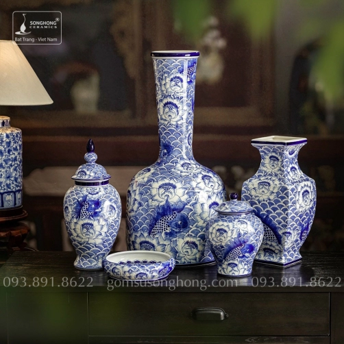 Bình Decor Phong Cách Indochine Tân Cổ Điển - Mẫu 21