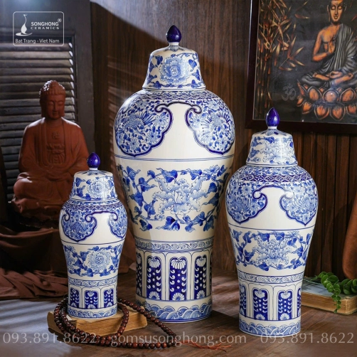 Bình Decor Phong Cách Indochine Tân Cổ Điển - Mẫu 26