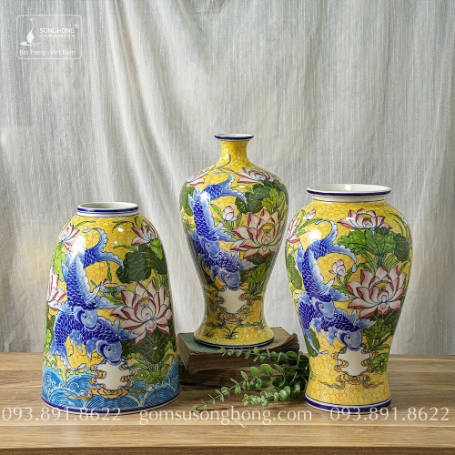 Bình Decor Phong Cách Indochine Tân Cổ Điển - Mẫu 28