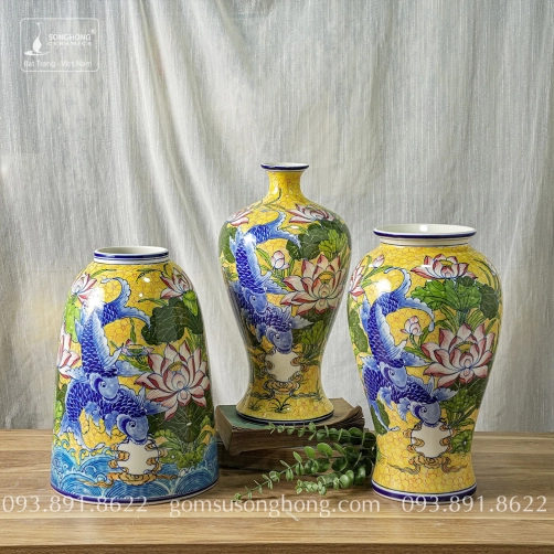 Bình Decor Phong Cách Indochine Tân Cổ Điển - Mẫu 28