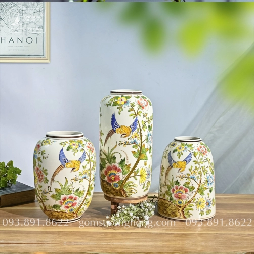 Bình Decor Phong Cách Indochine Tân Cổ Điển - Mẫu 29