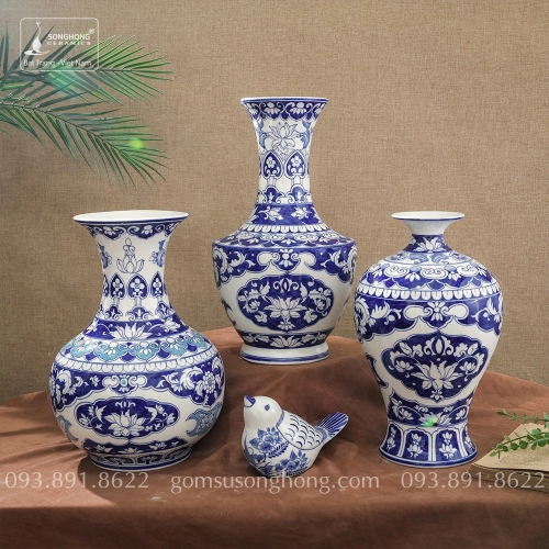 Bình Decor Phong Cách Indochine Tân Cổ Điển - Mẫu 30