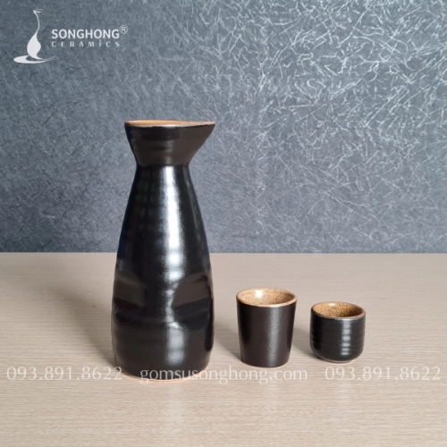 Bình Gốm Rượu Sake - Soju 350ml - SKM03