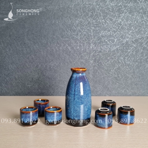 Bộ Bình Gốm Rượu Sake - Soju 300ml - SKHB01