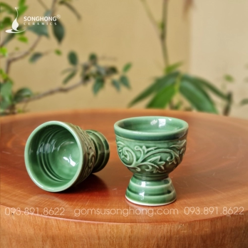 Ly Rượu Gốm - Mẫu 11