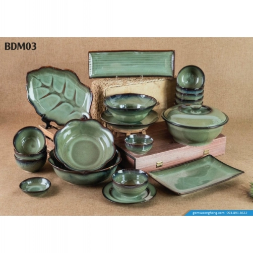 Bát Đĩa Men Hỏa Biến - BDM03