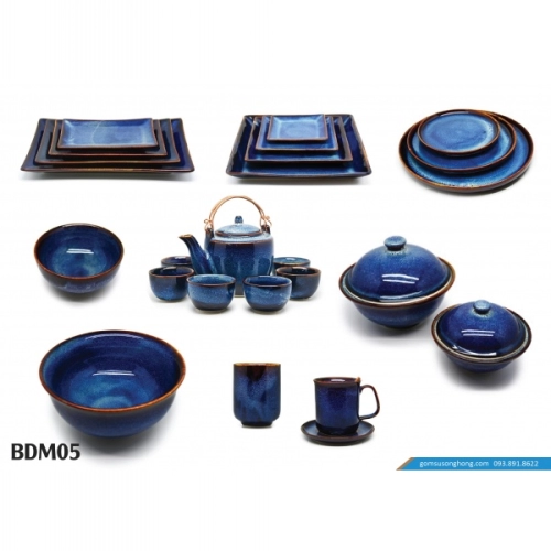 Bát Đĩa Men Hỏa Biến - BDM05