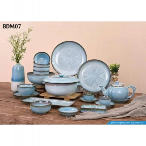 Bát Đĩa Men Hỏa Biến - BDM07