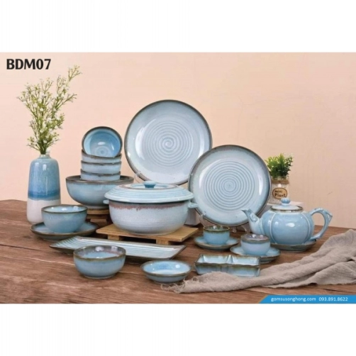 Bát Đĩa Men Hỏa Biến - BDM07