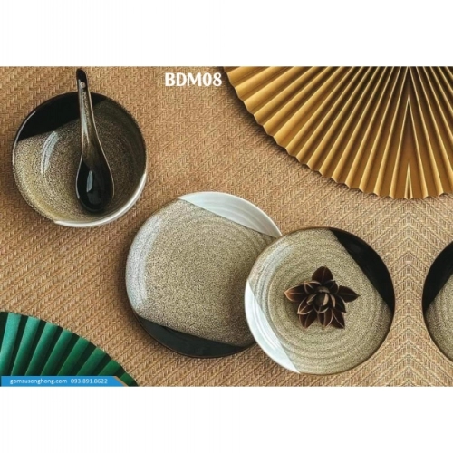 Bát Đĩa Men Hỏa Biến - BDM08