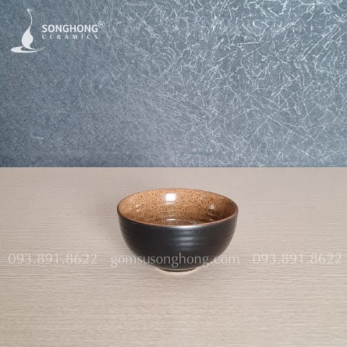 Bát Cơm Gốm Nâu Cát