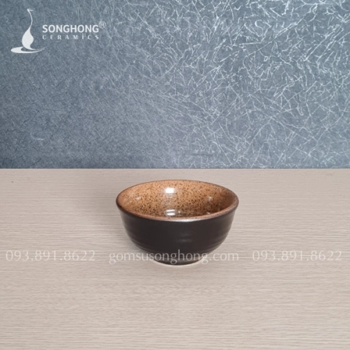 Bát Súp Gốm Nâu Cát
