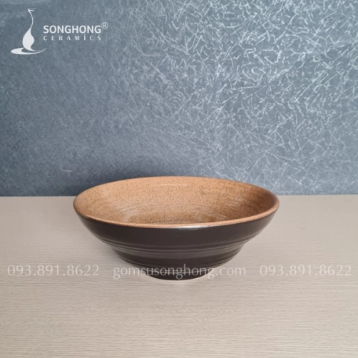 Tô Chiết Yêu Gốm 22cm Nâu Cát