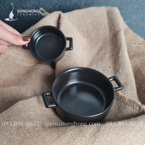 Sauce Dish / Chén Sốt Gốm Có Quai