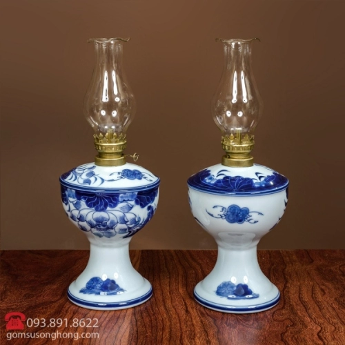 Đèn Thờ Vuông - Men Rong Cổ Truyền