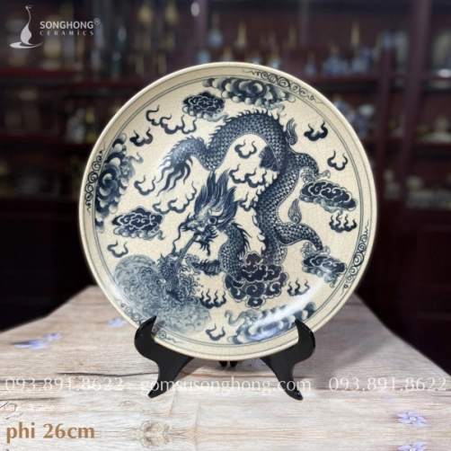 Đĩa Tranh Gốm 26cm - M5