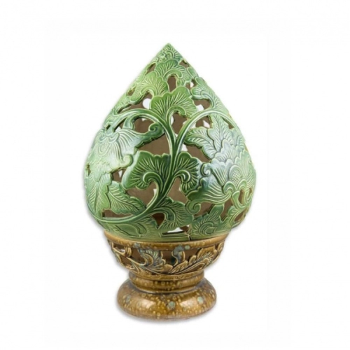 Đèn Sen Màu Xanh Đồng