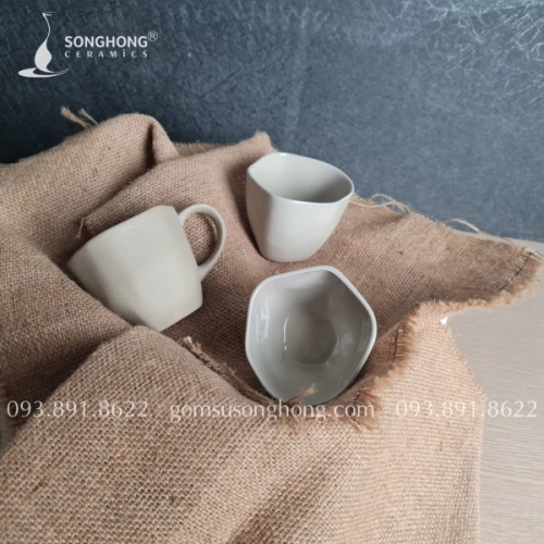 Cốc Gốm Màu Pastel Không Quai 100ml