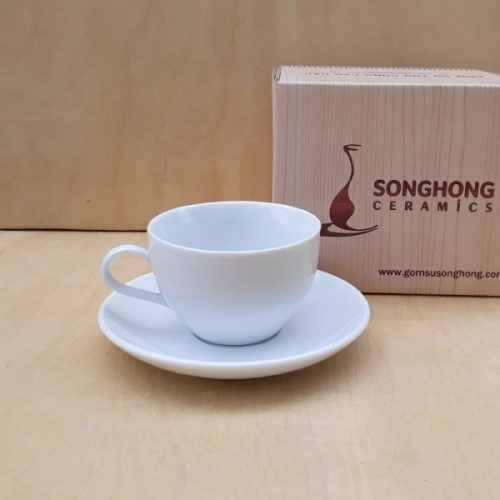 Tách Cafe Sứ Trắng 165ml - Mẫu 2