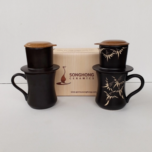 Tách Cafe Phin Gốm Cao - Mẫu 8
