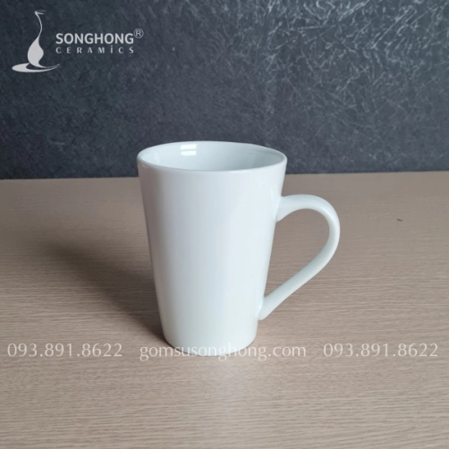 Cốc (Ca) Sứ Trắng 400ml - M2