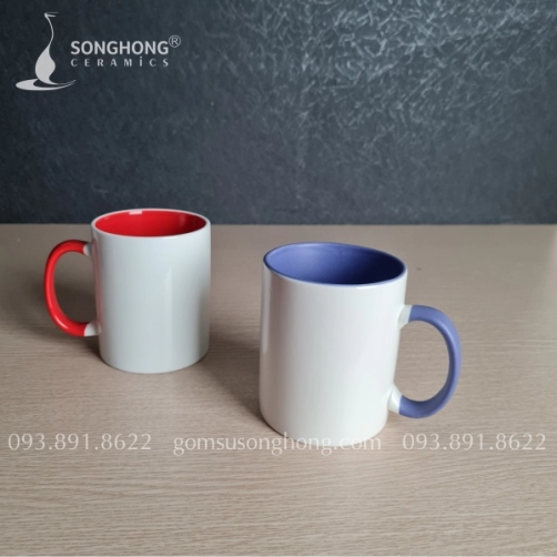 Cốc (Ca) Quai 2 Màu 350ml - M1