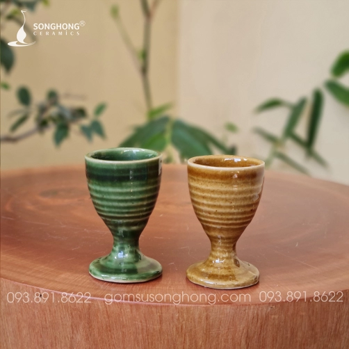 Ly Rượu Gốm - Mẫu 16