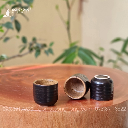 Ly Gốm Rượu Sake - Soju - Mẫu 7