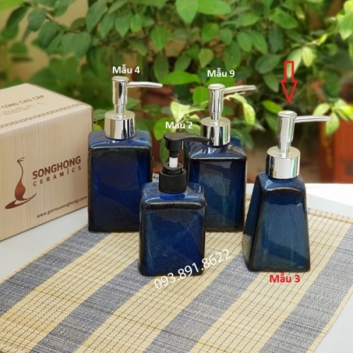 Chai Gốm Men Hỏa Biến Chiết Amenities Khách Sạn 160ml - M3