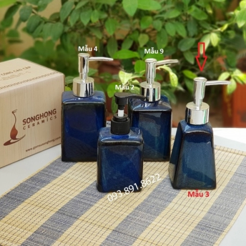 Chai Gốm Men Hỏa Biến Chiết Amenities Khách Sạn 160ml - M3